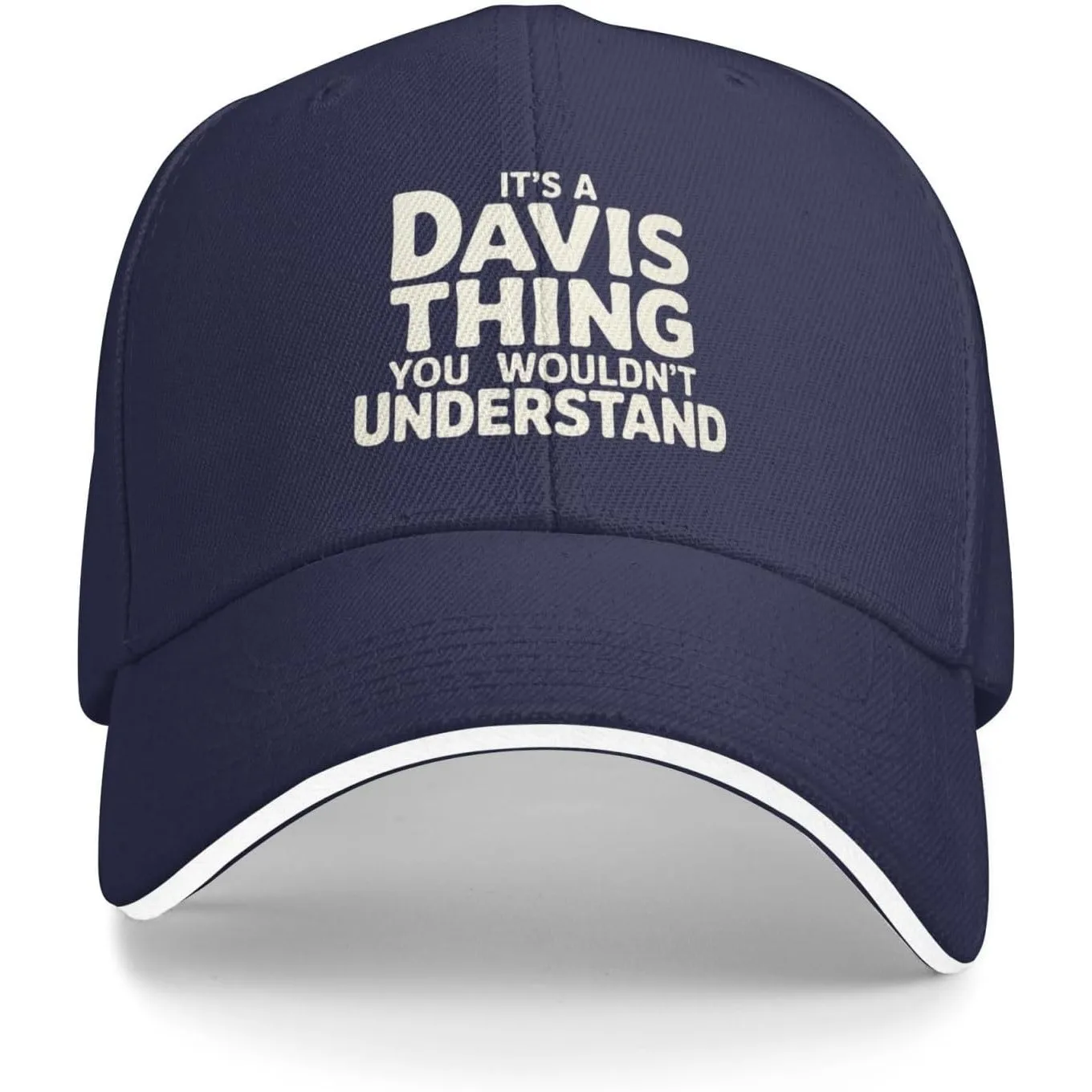 It's A Davis Thing You Wouldn't Understand Baseball Cap Polyester Adult Casual Sun Protection Hat