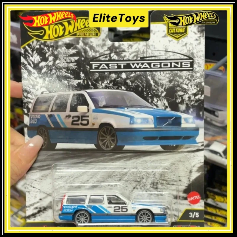 

2025 Genuine Hot Wheels Premium Car Culture Fast Wagons VOLVO 850 ESTATE 1:64 Scale Diecast Vehicle Alloy Collectible Model Toy