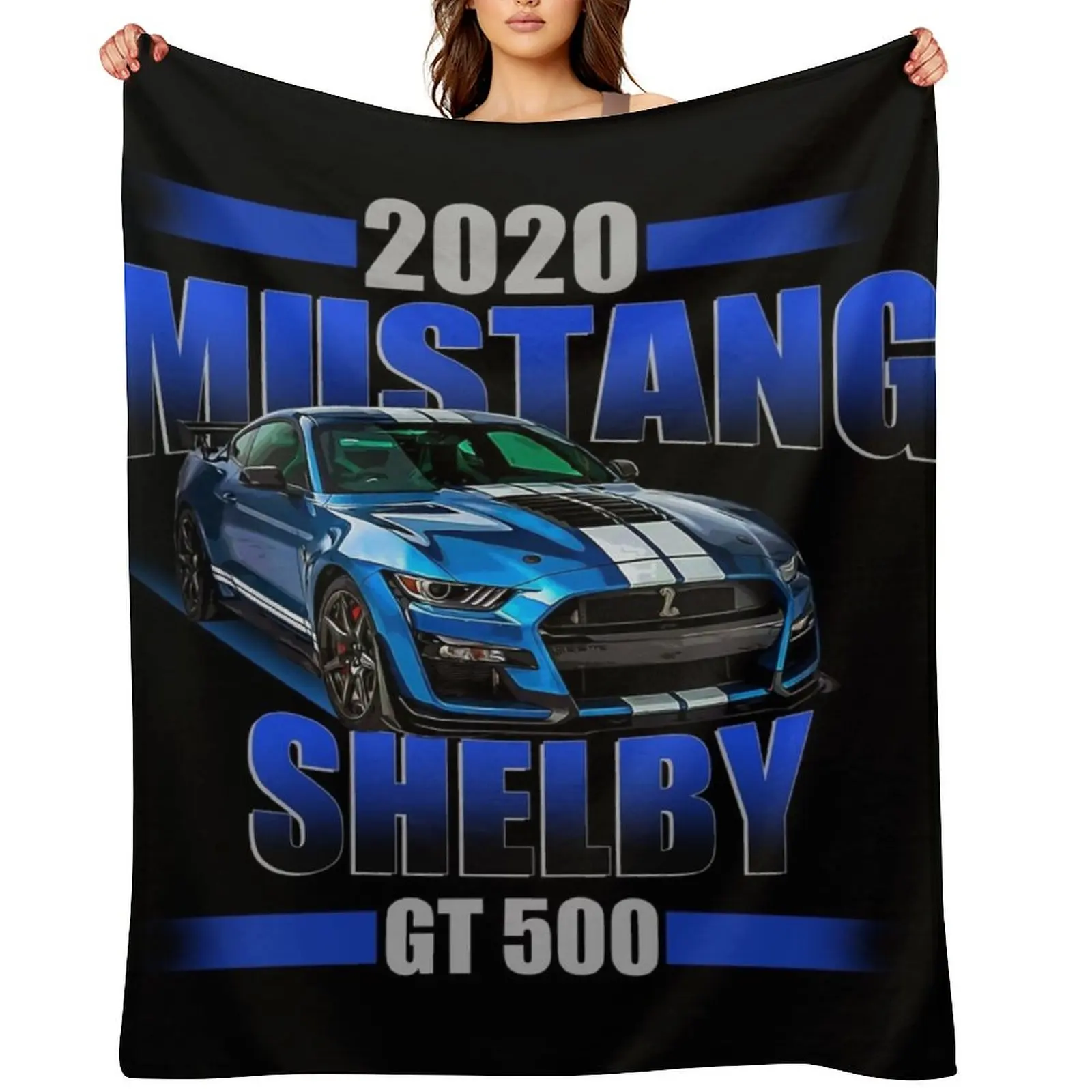 

2020 Shelby GT 500 Throw Blanket Soft Big Soft Blankets For Sofas Stuffeds Blankets