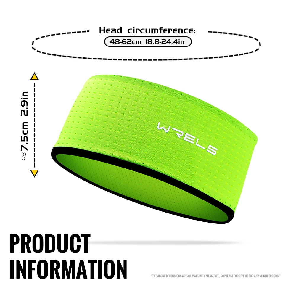 عصابة رأس رياضية من WRELS، عصابة رأس مرنة للصالة الرياضية واللياقة البدنية والجري وكرة السلة واليوجا قابلة للتنفس، سريعة الجفاف ماصة، عصابة شعر واسعة