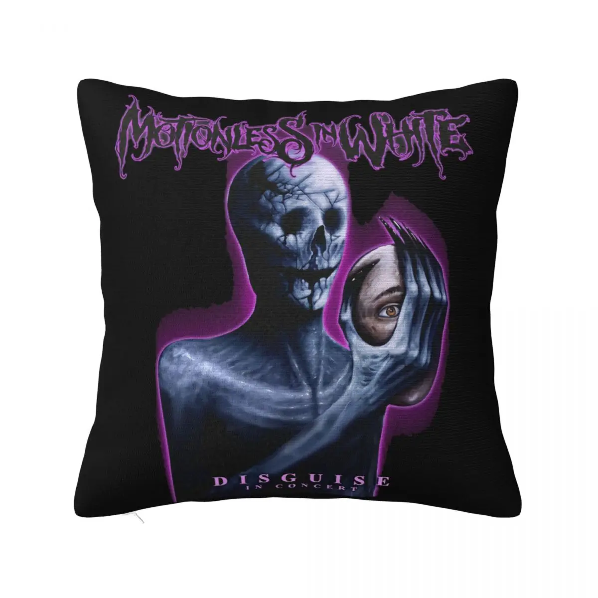 T Motionless In White Disguise Tour 2019 Russia Uk Concert Album Summer Brand New Pillow Case