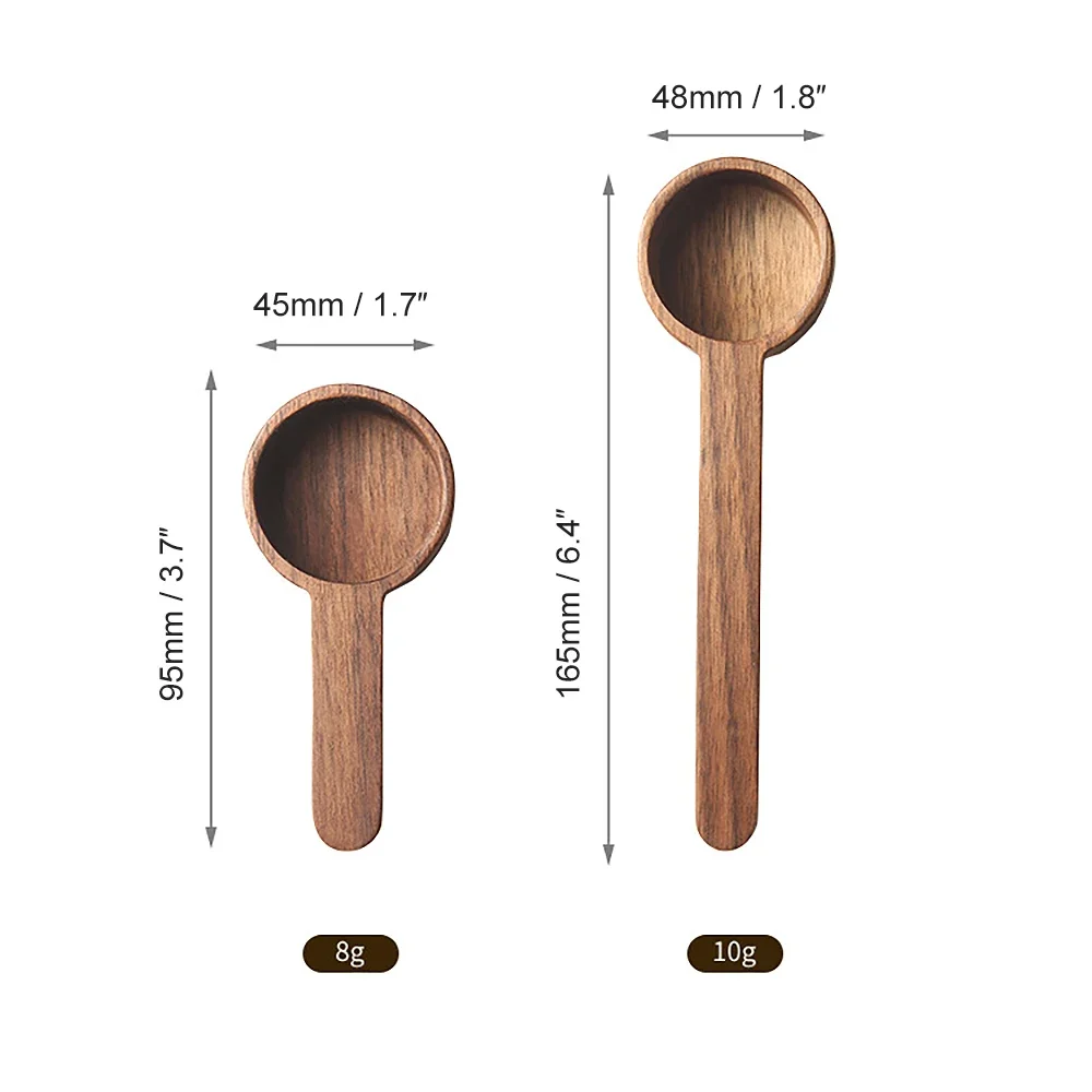 Coffee Spoon Wooden Scoop Coffee Measure Scoop Wooden Table Spoon Coffee Ground Wood Tablespoon