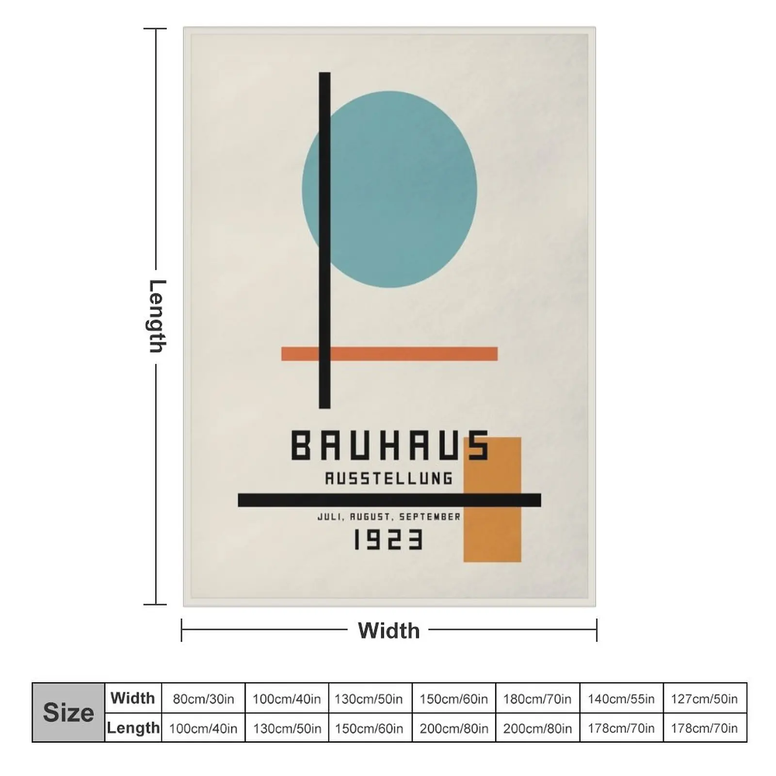 Vintage Bauhaus Juli, August, September 1923 Throw Blanket For Sofa Thin Cute Blankets