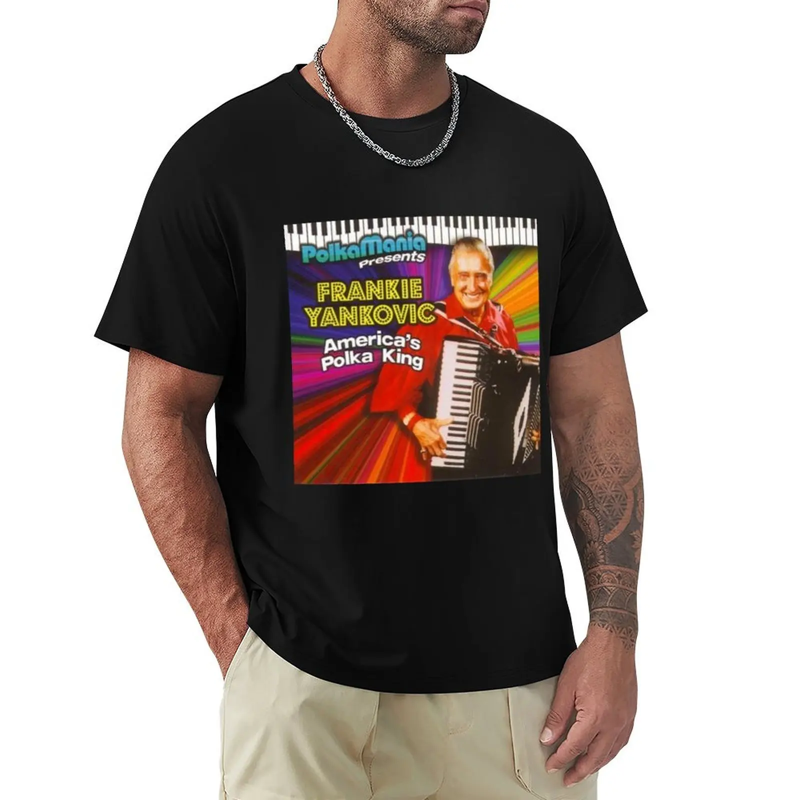 

Frankie Yankovic: America's Polka King T-Shirt graphic tee shirt luxury designer oversized graphic tee mens graphic t-shirts