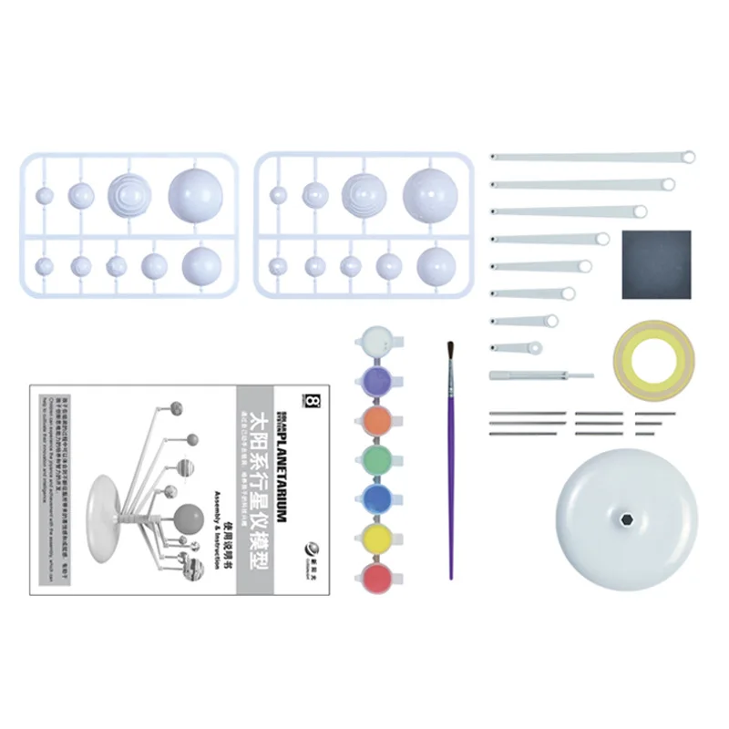 DIY بها بنفسك كوكب لغز لعبة النظام الشمسي نموذج مجموعة التجمع تلوين التعلم الرسم في وقت مبكر ألعاب تعليمية للأطفال أطفال بوي