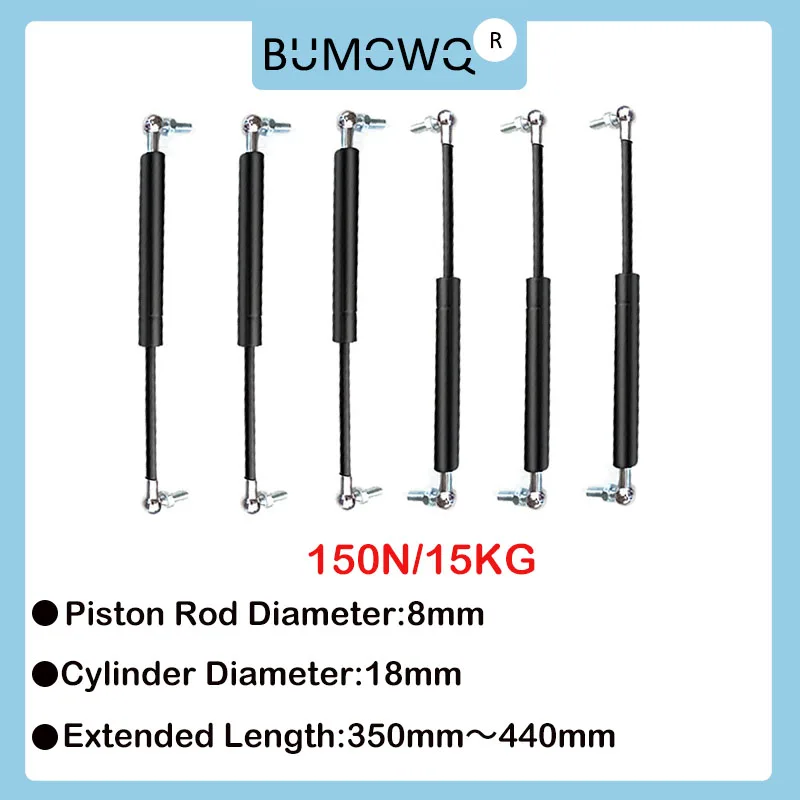 

1PC 350mm-440mm 15kg/150N Universal Strut Bars Furniture Strut Bar Gas Shock Absorber Hydraulic Lift Kitchen Cabinet Hinge