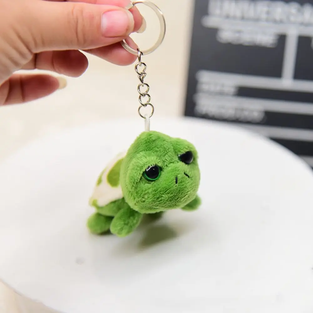 

Gifts Car Key Ring Ornaments Cartoon Design PP Cotton Women Key Holder Korean Style Key Buckle Tortoise Pendant Plush Key Chain
