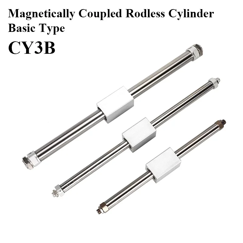 

CY3B6 10 15 20 25 32 40 50 63 Stroke 50 to 1000mm Pneumatic Magnetically Coupled Rodless Cylinder Basic Type CY3B Series