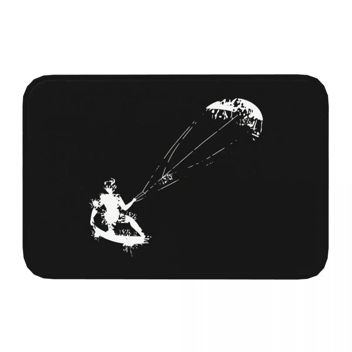 Cool Kitesurfing Kite Surfing Non-slip Doormat Carpet Living Room Kitchen Mat Welcome Flannel Modern