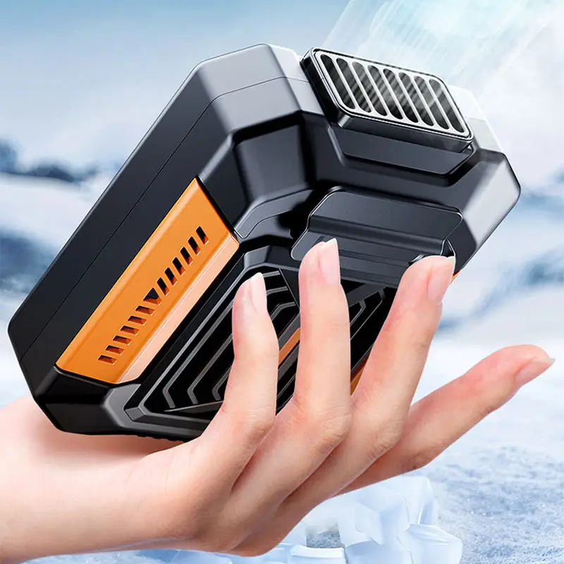 

Portable USB charging waist clip fan with 3-speed settings for outdoor use, with strong airflow, hands-free, and wearable.