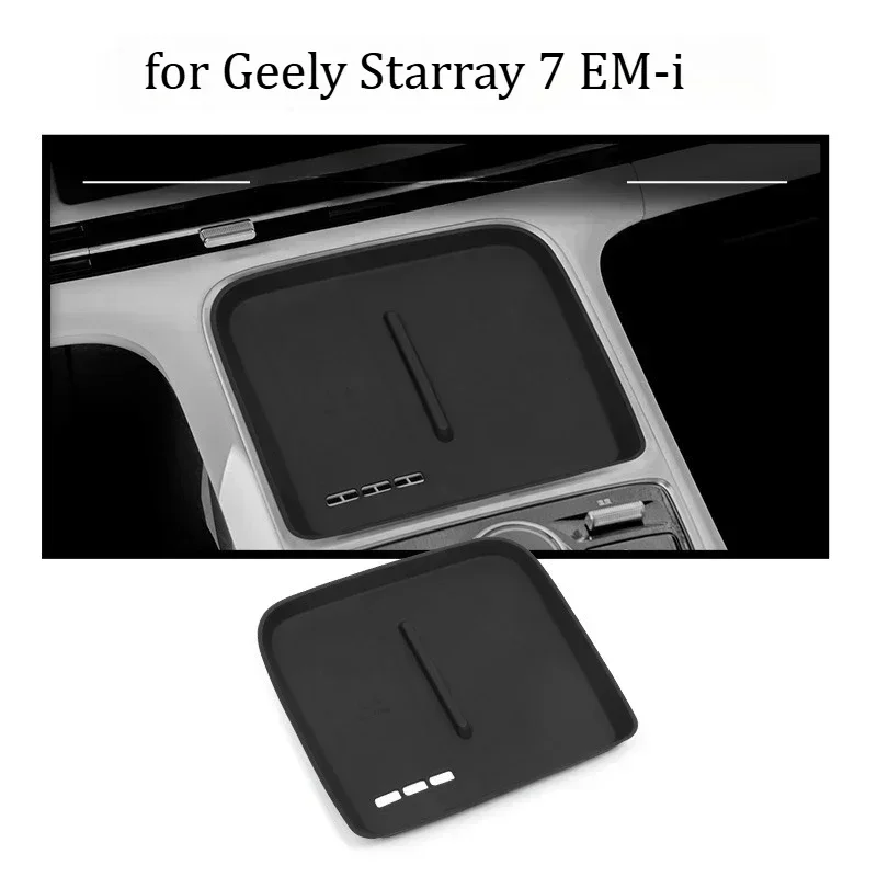 Konsolen-Armlehnen-Aufbewahrung für Geely Starray 7 EM-i Einfache Installation Auto-Zentrale Unterlage mit kabellosem Ladepad – Detail 5