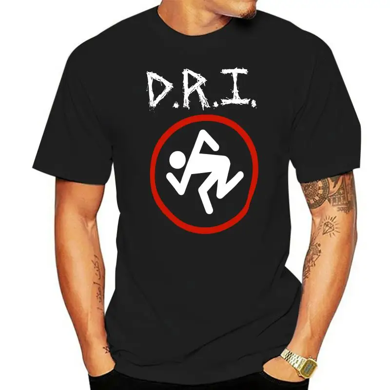 Authentic DRI Dirty Rotten Imbeciles Skanking Logo Slim-Fit T-Shirt S-3XL NEW