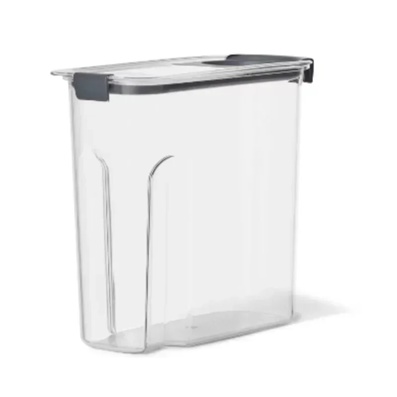 

18 cup cereal storage box: clear plastic food storage container, dishwasher and freezer safe