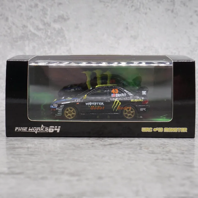 FW 1:64 스바루 WRC 시뮬레이션 합금 자동차 모델, 어린이를 위한 축제 선물이자 성인을 위한 수집용 장식품입니다.