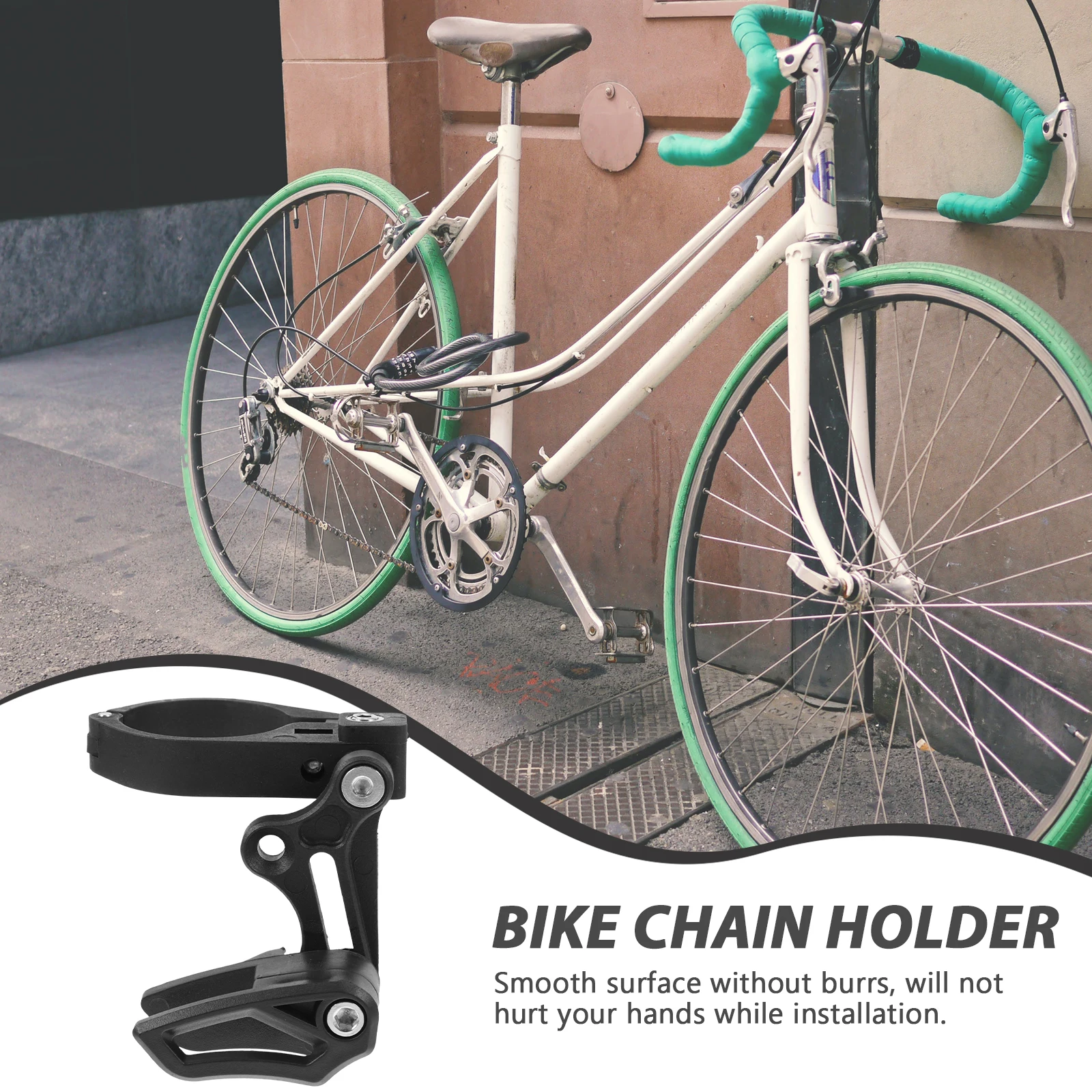 

Bike Chain Protector Sturdy Aluminum Alloy Bicycle Chain Guard Multifunctional Protective Tool Gift for Cyclists