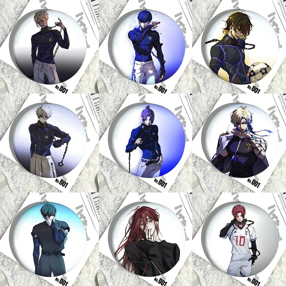 

Anime B-blue Lock Badges Fans' Cartoon Lapel Pins Brooch Emblem Trinkets Gifts Folks Backpack Decor Jewelry Pieces
