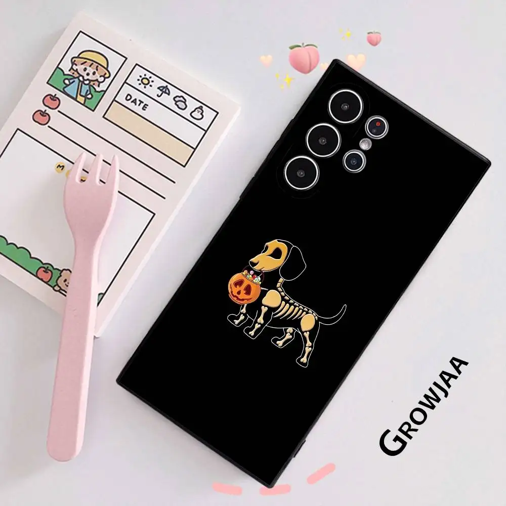 هالوين اليقطين الجمجمة قضية الهاتف لسامسونج غالاكسي S25 S24 S23 S22 S21 S20 الترا زائد متجمد لينة غطاء Funda #1