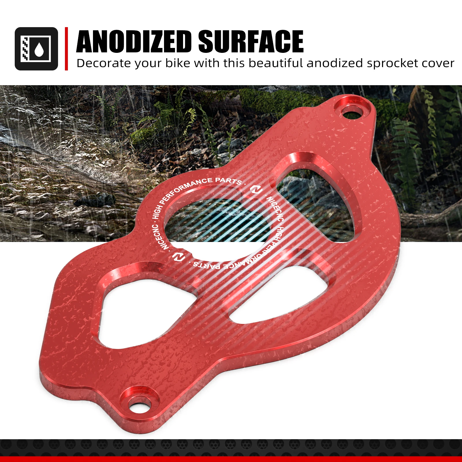 NICECNC 혼다 XR650R 2000-2007 2006 스프로킷 커버 체인 가드 프로텍터 XR 650R 650 R 오토바이 액세서리 알루미늄 레드