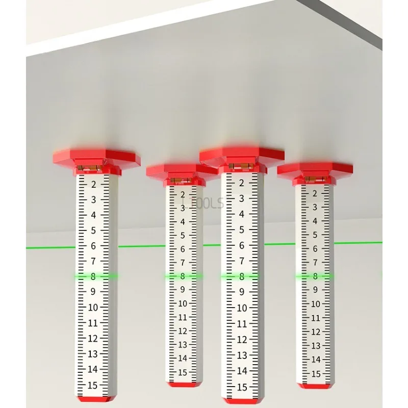 경강 용골 레벨링 스피릿 레벨 서스펜션 천장 레벨링, 독점 균등 높이 눈금자 스틱, 벽 타일 배치 도구