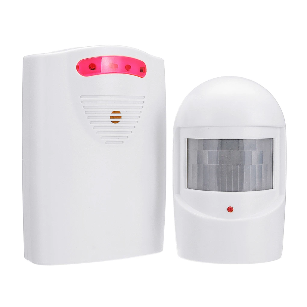 2PCS/Set Wireless Driveway Alarm Alert System Home Security Garage Shed Mailbox Fence Post PIR Motion Sensor
