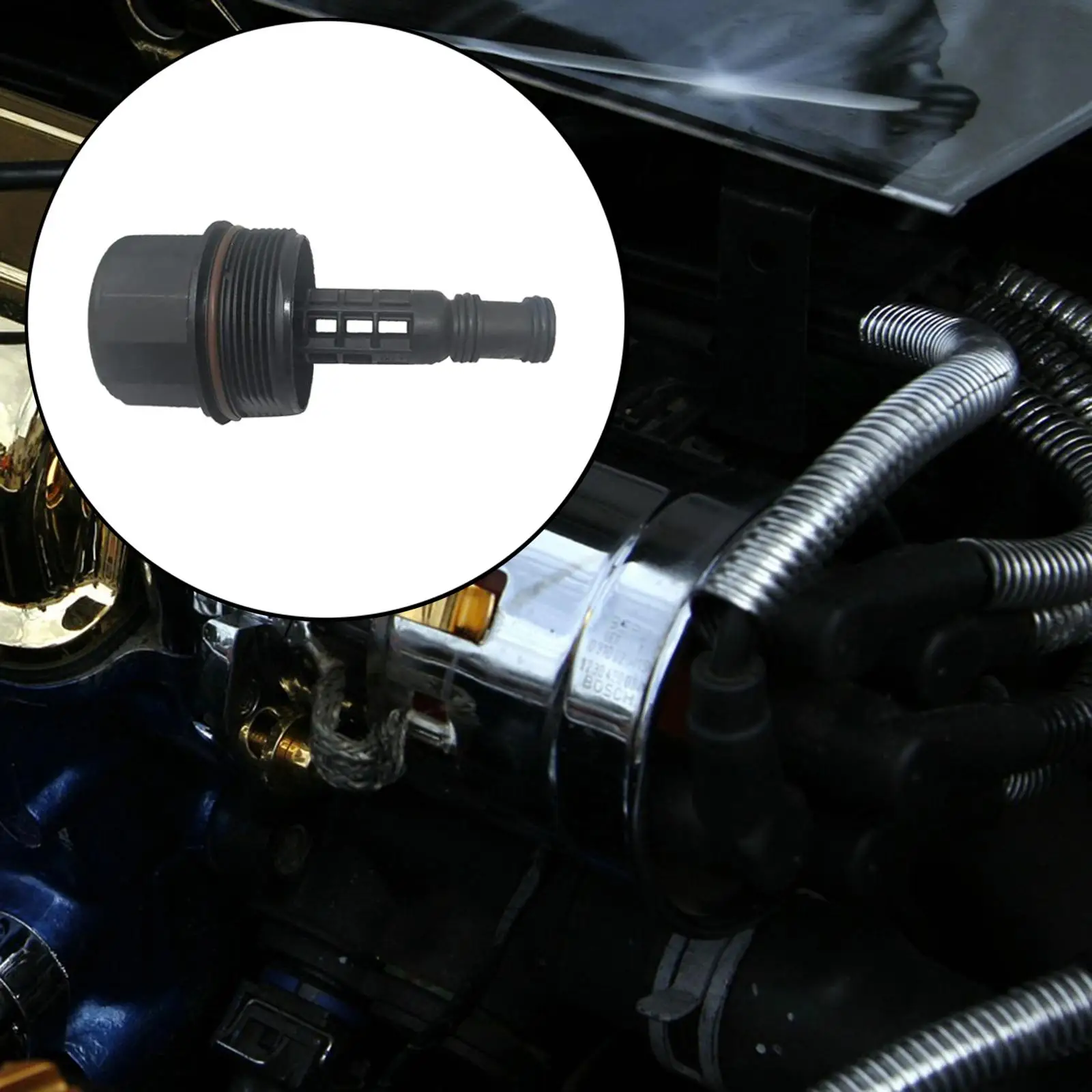 

Oil Filters Cover Caps High Strength Plastic Engine Oil Filter Top for W203 W164 R550 SL550 E550 ML450 CLK550