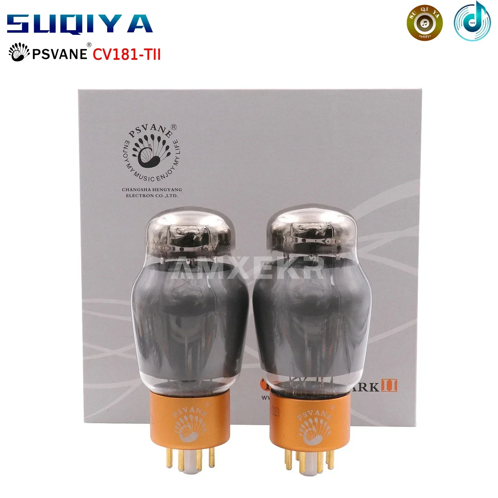 SUQIYA-PSVANE Tube CV181-TII Classic Edition Replace 6N8P 6SN7GT Factory Matching Pair for Vacuum Tube Amp HIFI Amplifier Audio