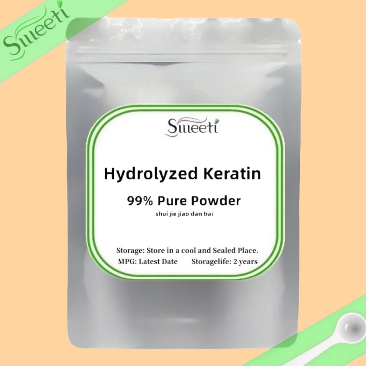 Free Shipping High Quality Hair Treatment Hydrolyzed Keratin Powder