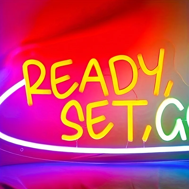 Ready-to-Use USB-Powered LED Neon Light Wall Lamp - Single-Color RGB-Free (No White/Cool-Tone) Multicolor Options