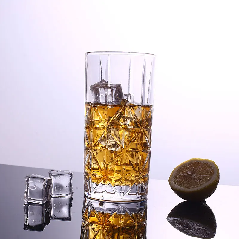 

315 мл/340 мл креативный бокал для вина, кофейная кружка для латте, резная стеклянная чашка, прозрачная длинная чашка для питья, элегантные чашки для сока, напитков