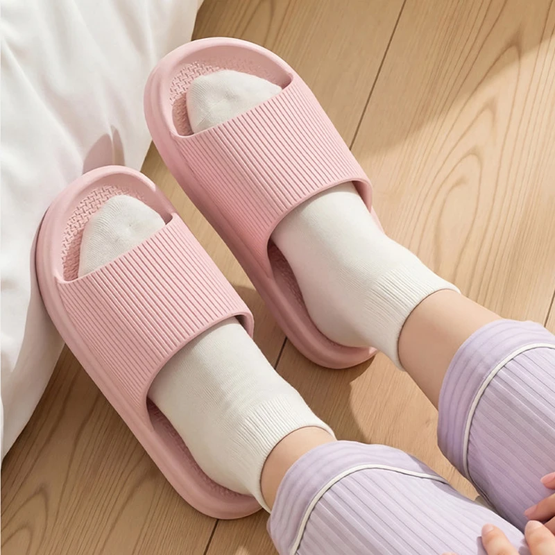 Big Size 48-49 Men Slippers Indoor Outdoor EVA Flat Sole Home Slippers For Women Man Soft Non-slip Couple Beach Shoes Sandals image 5