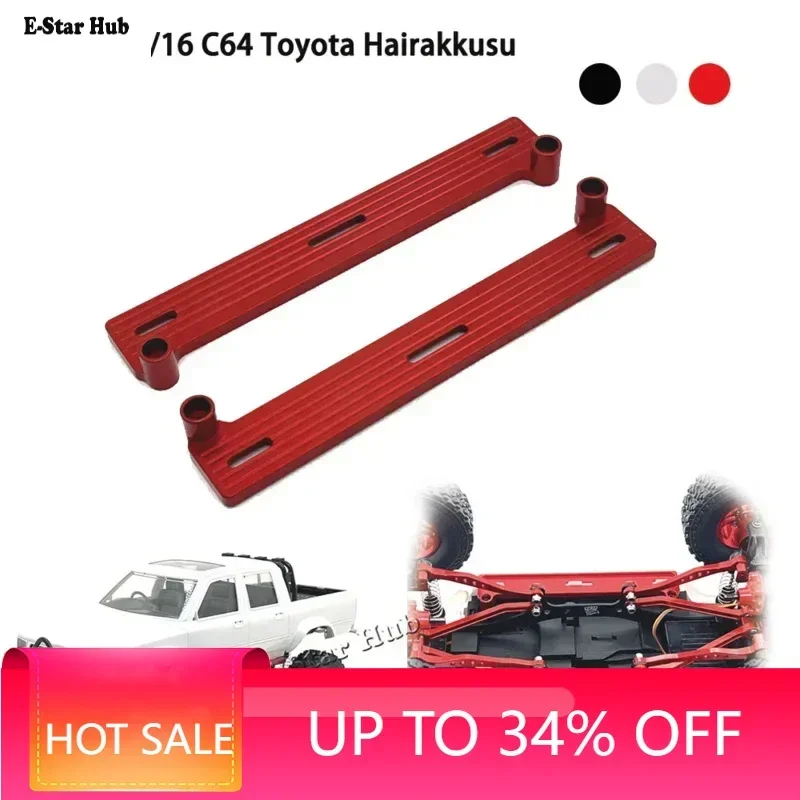 Foot Pedal for WPL 1/16 C64 Toyota Hairakkusu ON Accessories Metal Upgrade Parts Kit Rc Model Crawler Car Truck Buggy Truggy