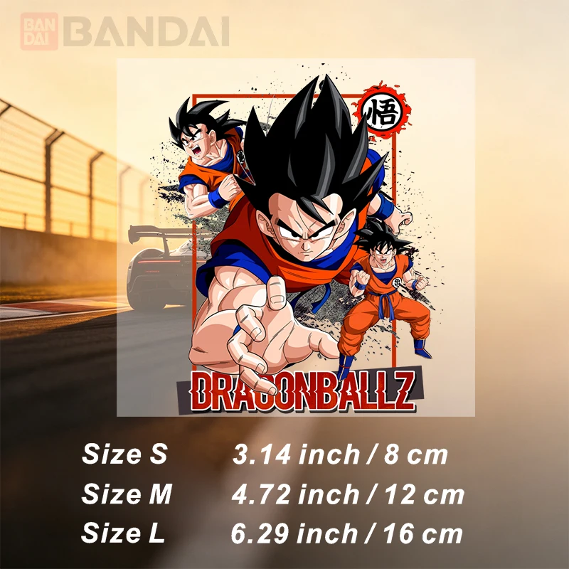 Car StickersAnime martial artist warrior spiky black hair orange dynamic fighting pose comic book style art design  Decor