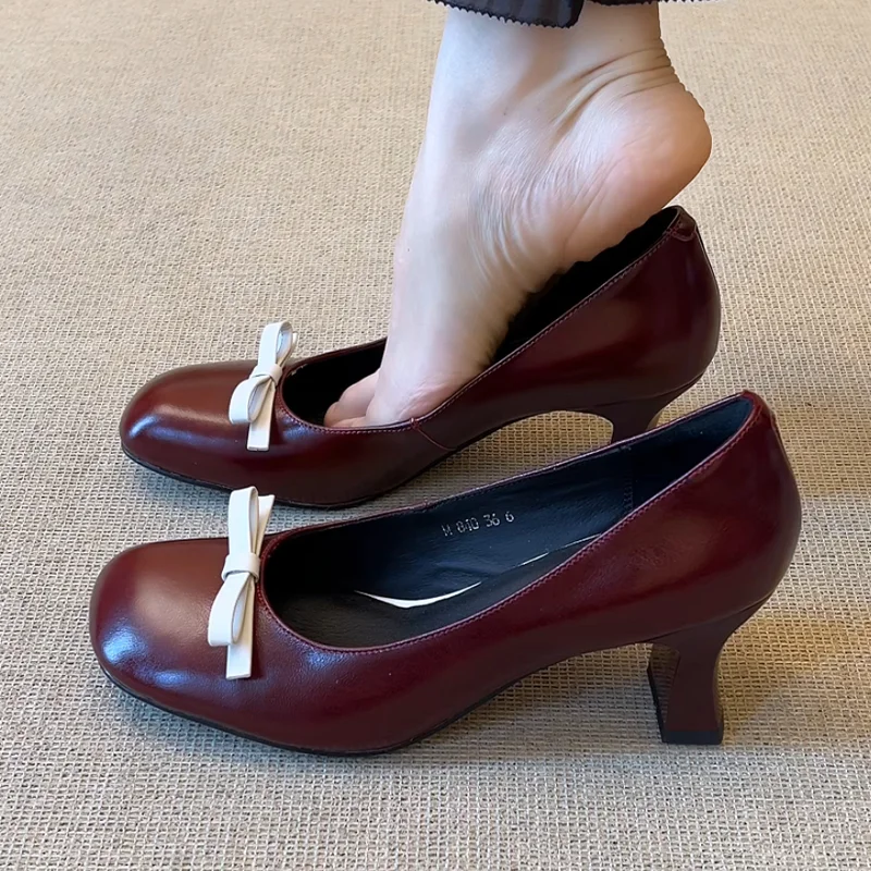

Bow High Heels Women Mary Jane Shoes Elegant Fashion Woman Sandals Autumn 2025 Pumps Luxury Brand Party Dress Mujer Zapatillas