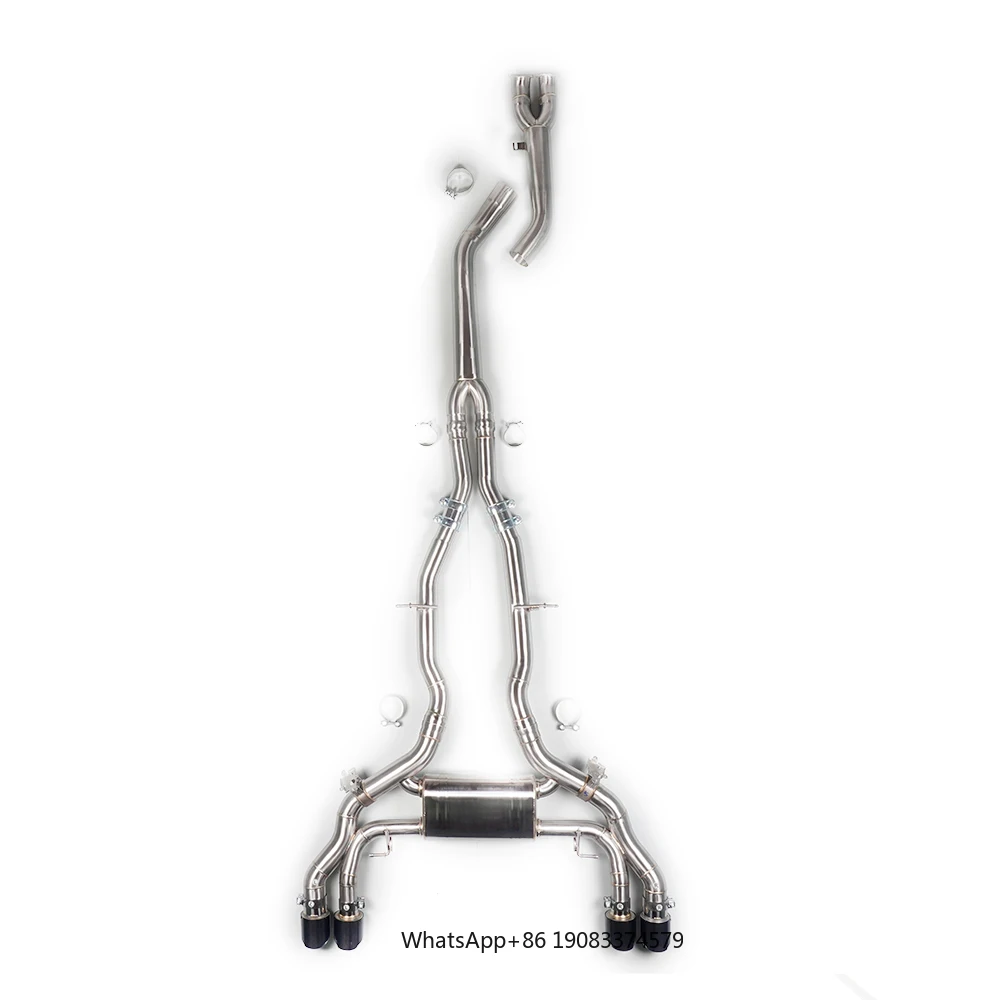 

89 мм тюнинговые выхлопные системы, глушитель, выхлопные трубы F98 S58 3,0T, глушитель Valvetronic для BMW X4M 2019-2021