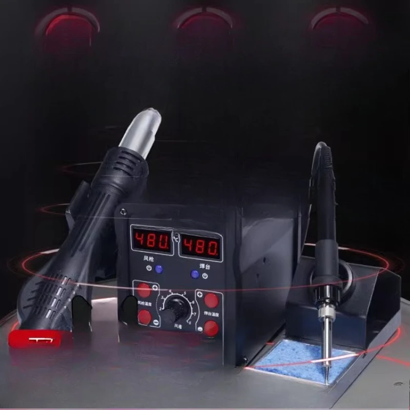 

High-power heat gun, welding table two-in-one 8586D repair mobile phone electrical soldering iron