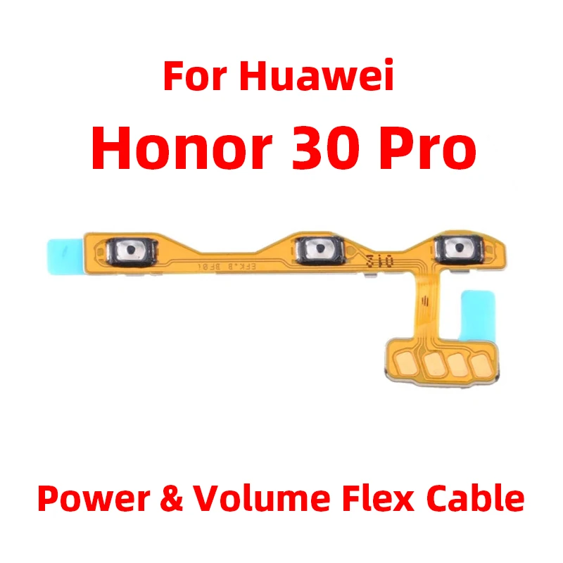 For Huawei Honor 30 Pro Power ON OFF Volume Camera Key Button Switch Flex Cable Replacement