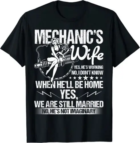 I'm A Mechanic's Wife T Shirt, Mechanic Husband Great T-Shirt S-5XL