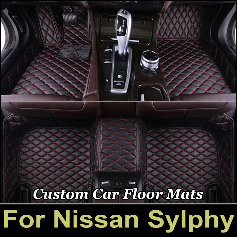 Car Floor Mats For Nissan Sylphy 2019 2018 2017 2016 2015 2014 2013 2012 2011 2010 2009 2008 2007 2006 Sentra B17 Accessories