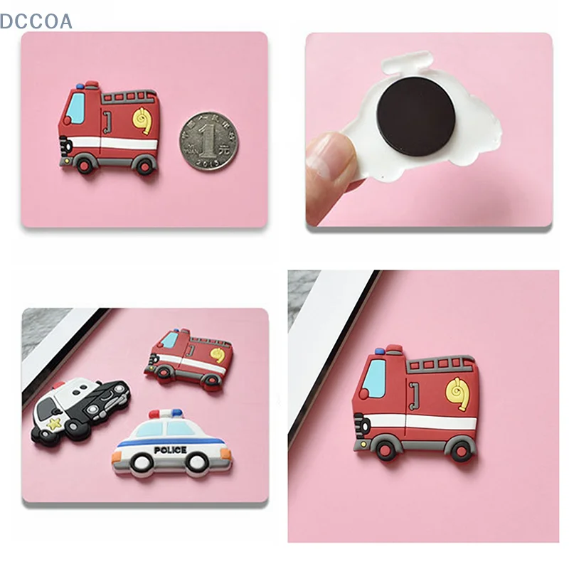 5Pcs Small Size Magnetic Refrigerator Magnets Creative Cartoon Car Refrigerator Magnets