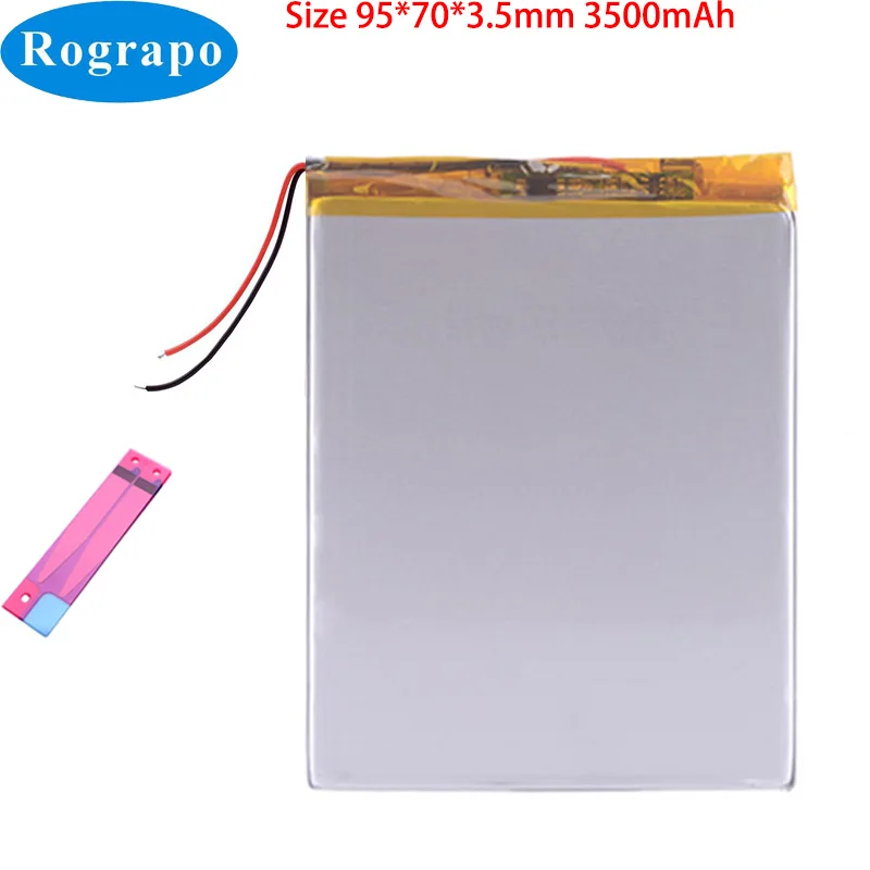 새로운 3.7V 3500mAh 307095 357095 407095 Fly Prestigio Digma 태블릿 PC 배터리 2 와이어 라인, 플라이 프레스티지오