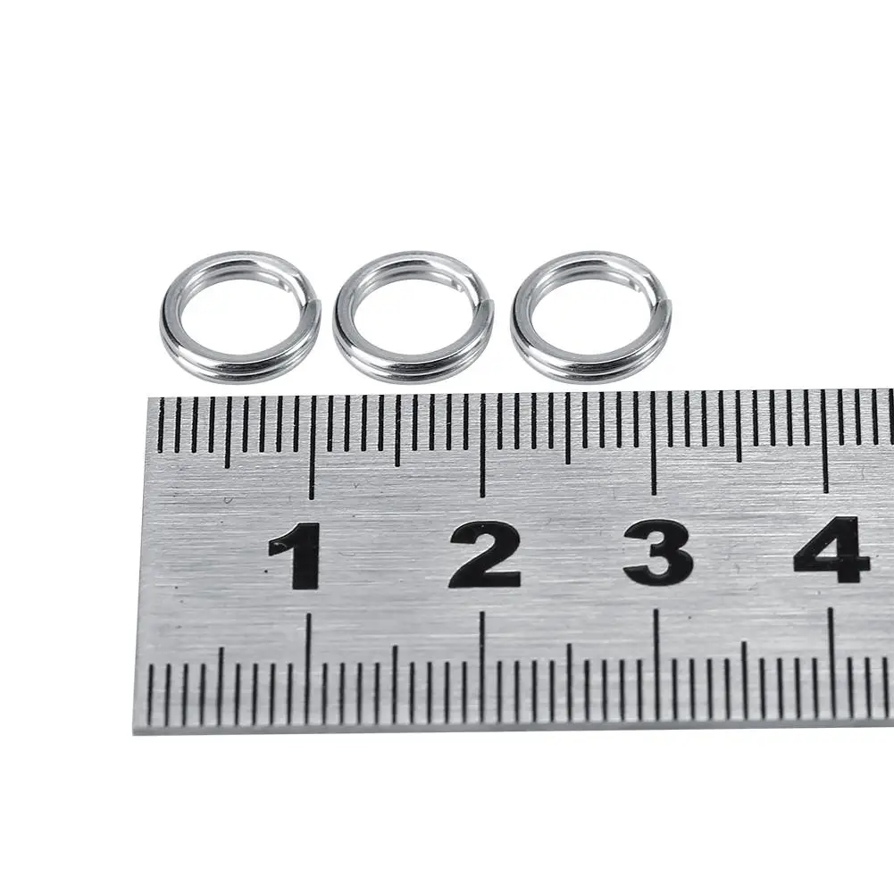 50/100pcs Stainless  Fishing Split Rings for Lures & Bait - 3-8.46mm  Loop Connectors, Carp Fishing Gear