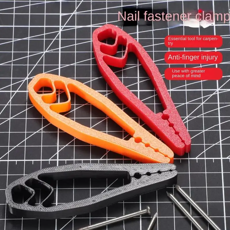 Plastic Nail Fixing Clamp Portable Nail Holder Clip Safety Hand Protector Tool For Woodworking Nailing Construction Operation