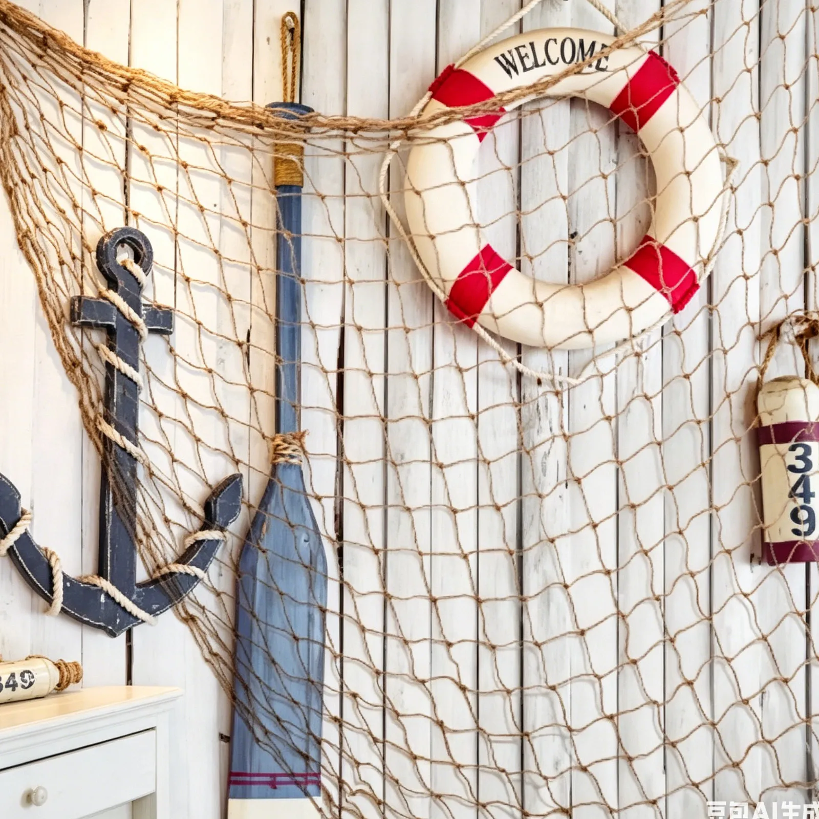 Fishing Net - قطعتان من شبكة الصيد ذات الطراز