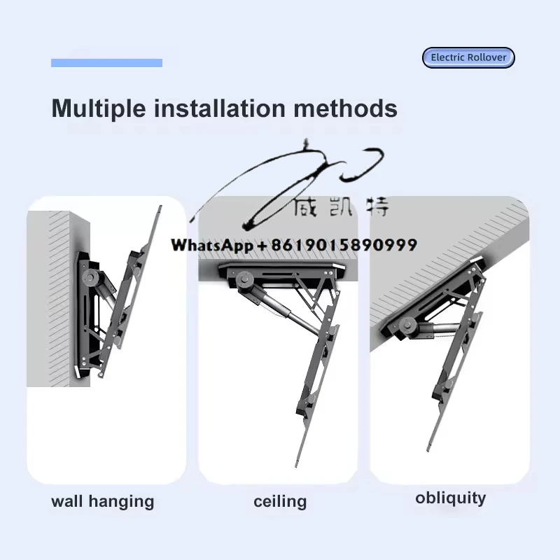 

Multi-directional Motorized TV Ceiling Mount 50-90 Inch Adjustable Tv Wall Mount Hidden Flip Down Electronic Screen
