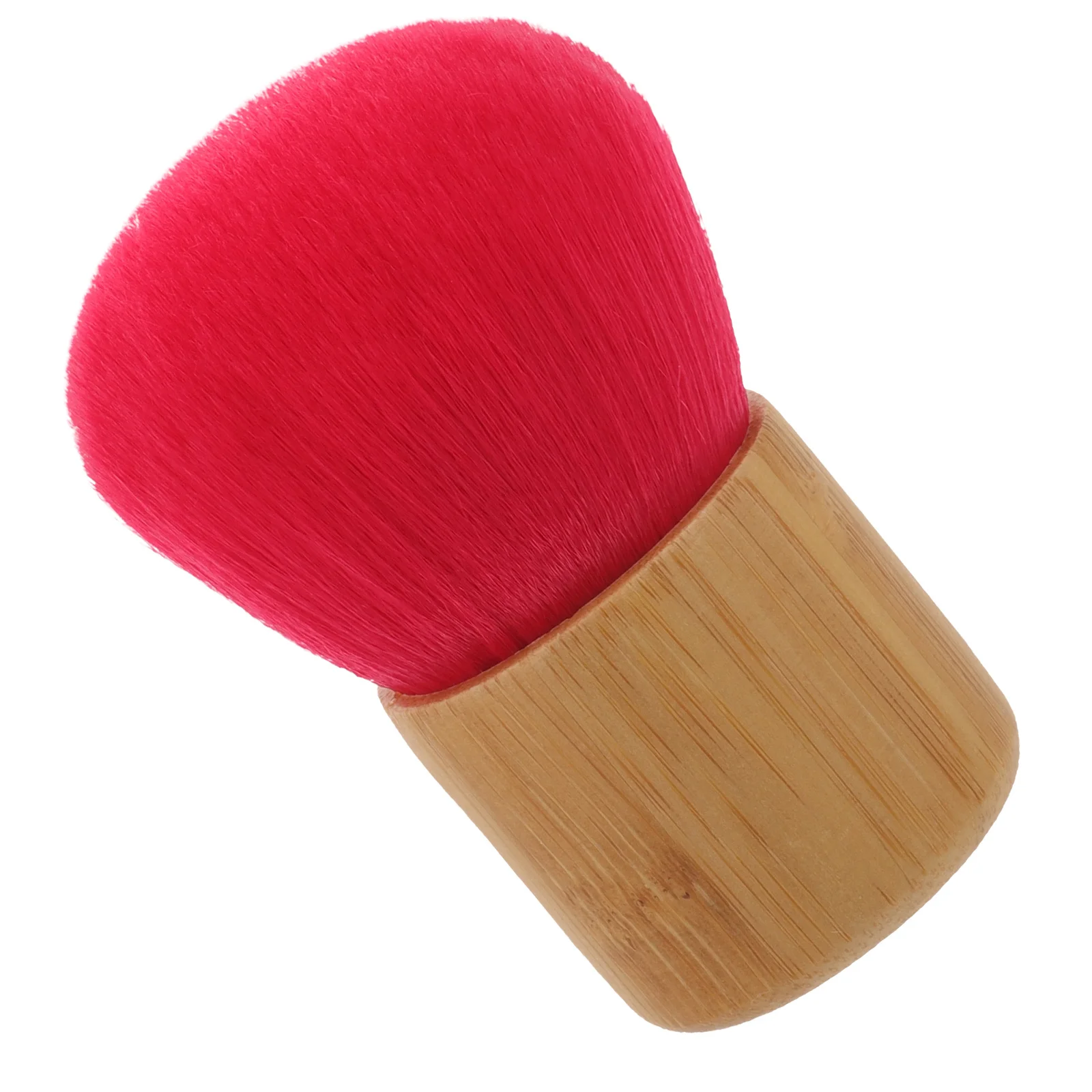 Pennello per cipria in polvere Setole morbide in fibra sintetica per un'applicazione fluida Strumento per il trucco da viaggio per la impostazione del fondotinta del fard per il viso