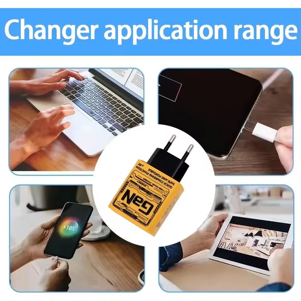 145W Fast Charger PD USB Charger Quick Phones Charge QC 3.0 Adapter For iPhone Samsung Huawei 3 Ports EU/US/UK Plug Wall Adapter image 6