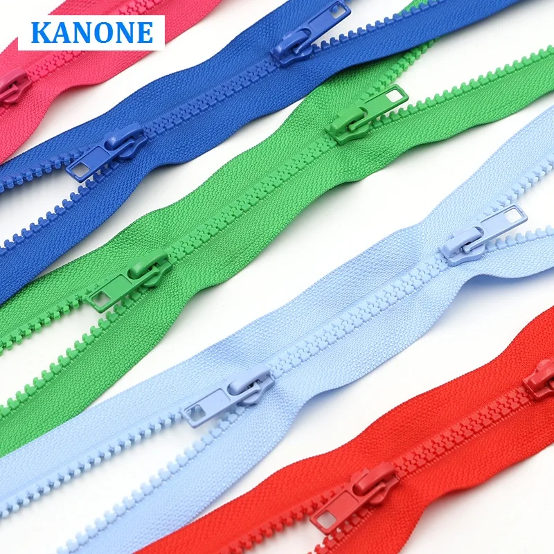 5# Resin Zippers Double Slider Open Ended Zipper for Sleeping Bags Sofa Garments Craft Sewing L: 50/60/70/80/100/150/200cm200cm image 2