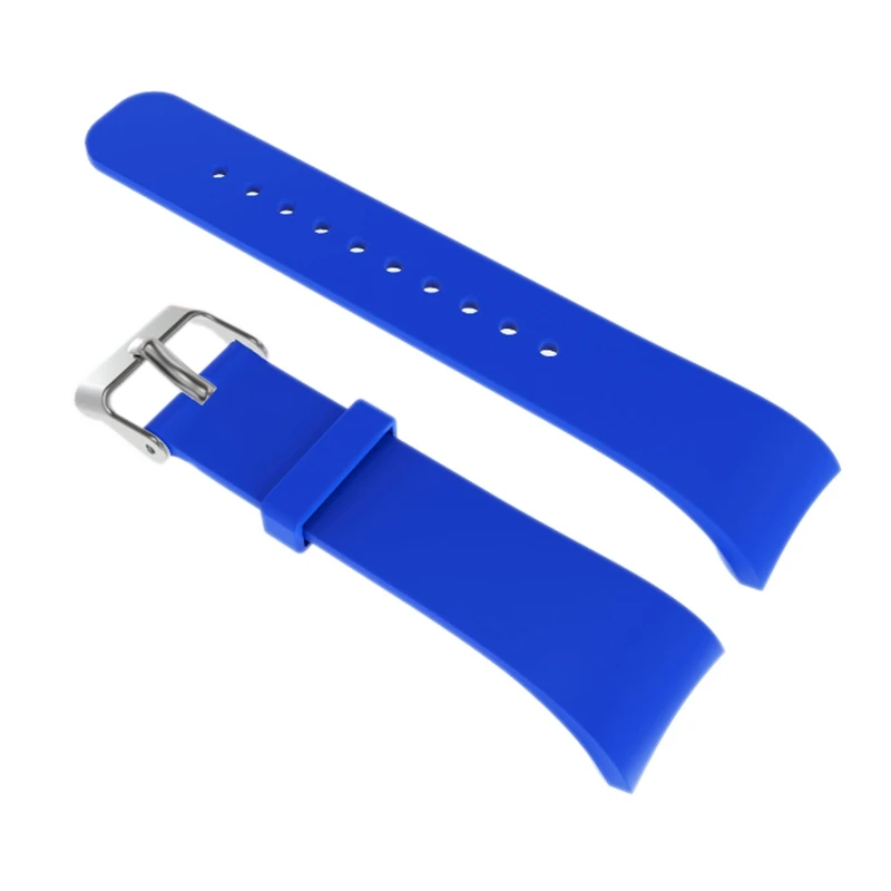 Silicone Sport Watch Band for Samsung Gear Fit2 Pro R360 R365 Smart Watch Bands 21CM Replacement Blue