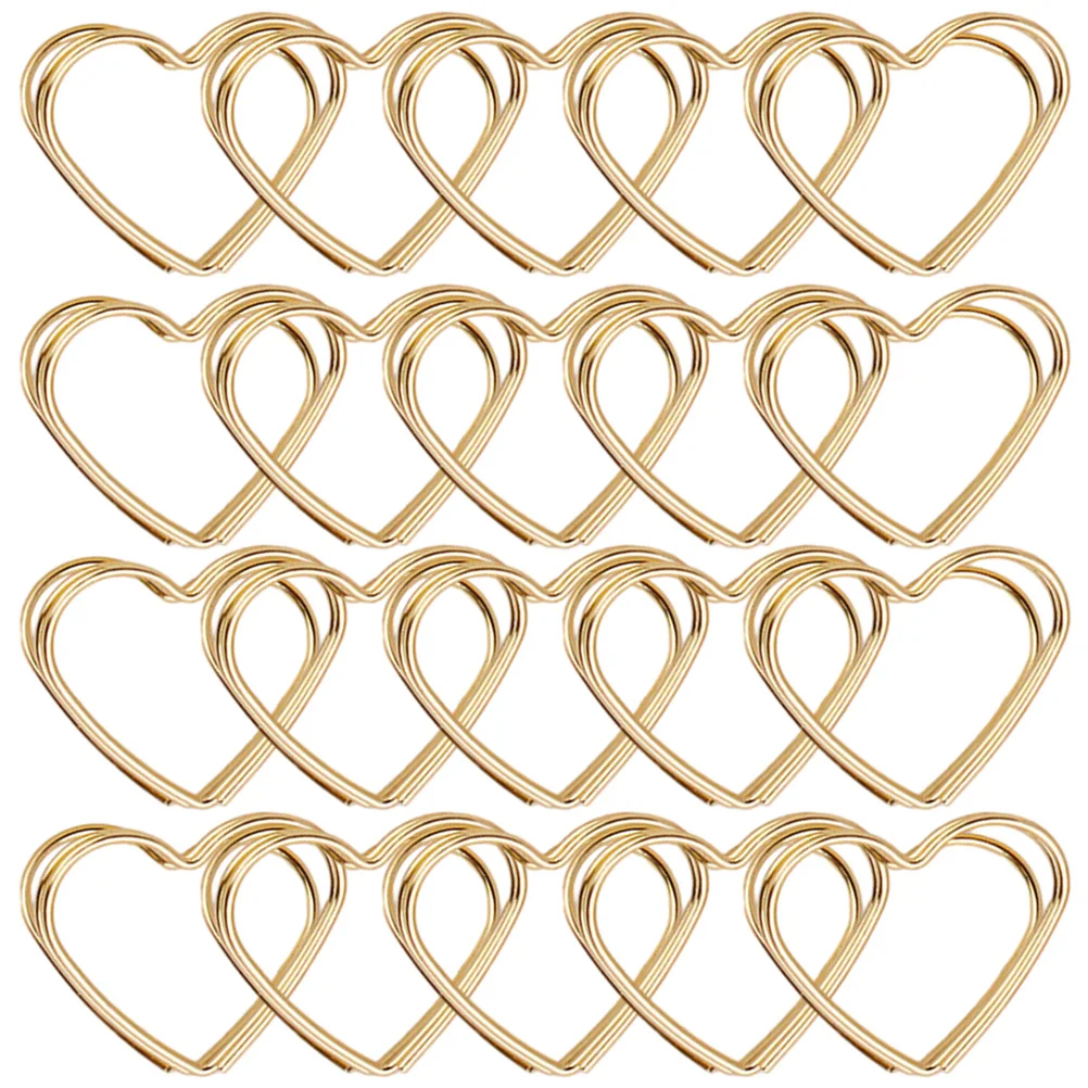 

32pcs Heart Shape Place Card Metal Table Number Holder Wedding Restaurant Memo Clip Photo Business Card Holder Sturdy
