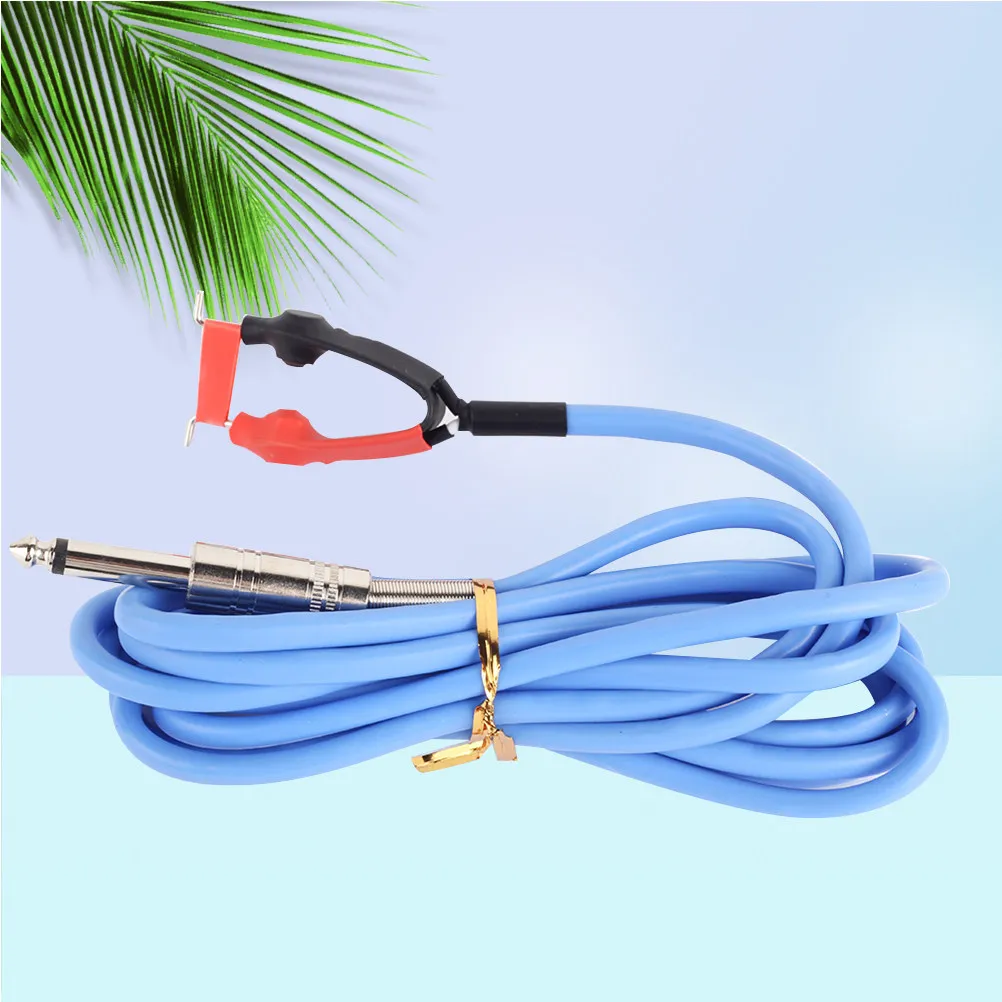 

1.8m Power Supply Wire for Tattoo Machine Silicone Clip Cord Heavy Duty Blue High Durability Clip Cord Power Supply Wire